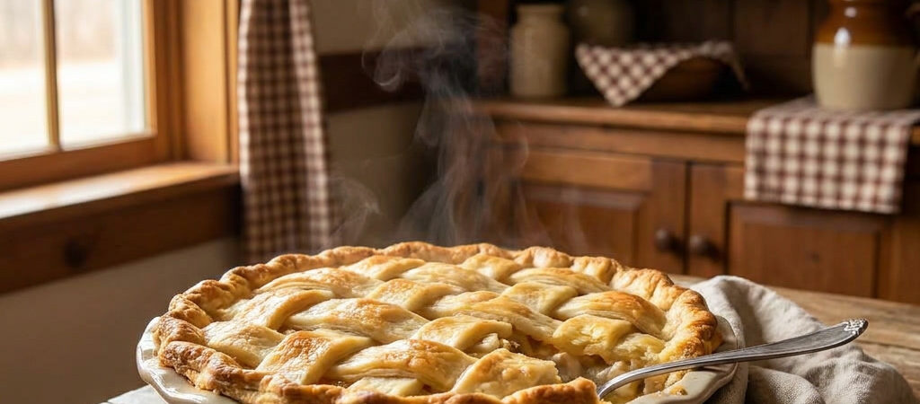 Chicken Pot Pie (Square Noodle Style)