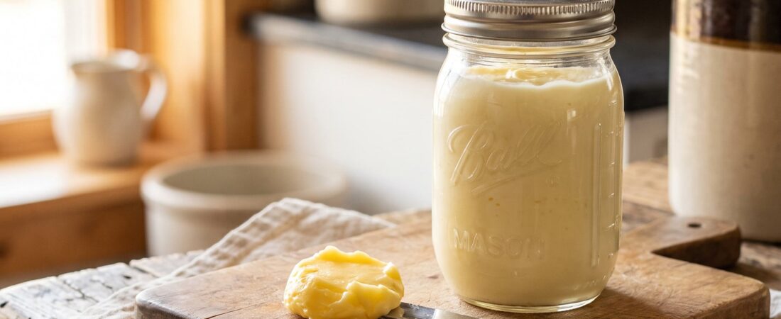 Butter in a Mason Jar