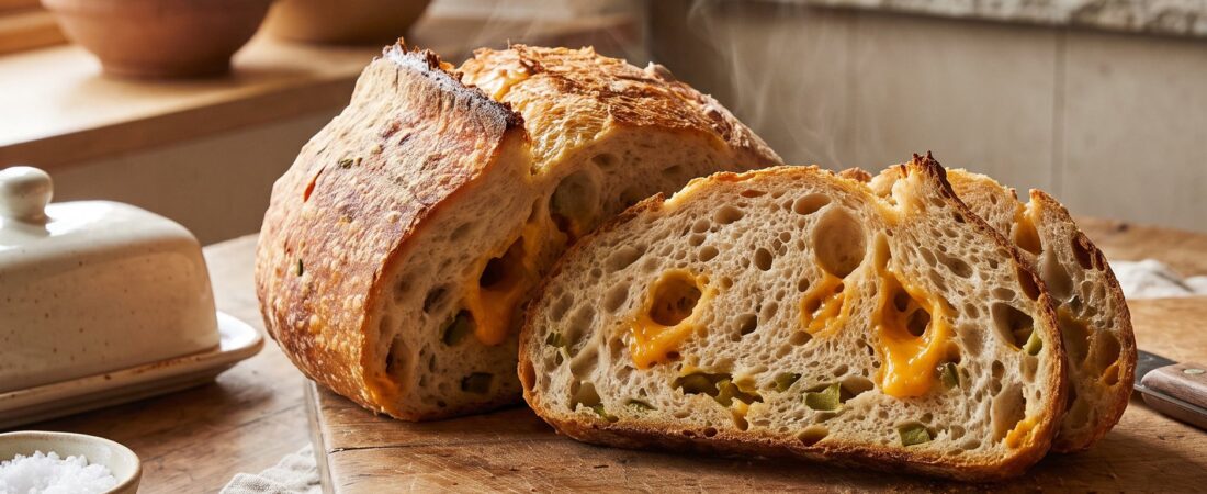 Cheddar and Jalapeno Sourdough