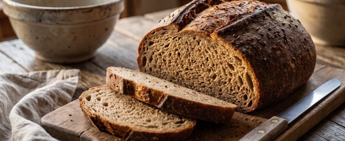 Dark Rye Sourdough with Caraway