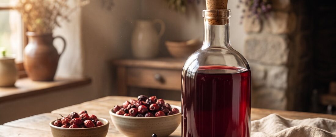 Elderberry, Rosehip and Garlic Immune Oxymel