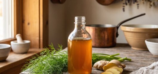 Fennel, Ginger and Dandelion Digestive Oxymel