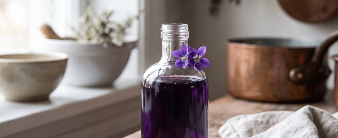 Fermented Wild Violet Syrup