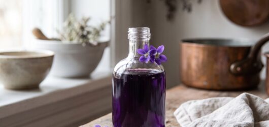 Fermented Wild Violet Syrup