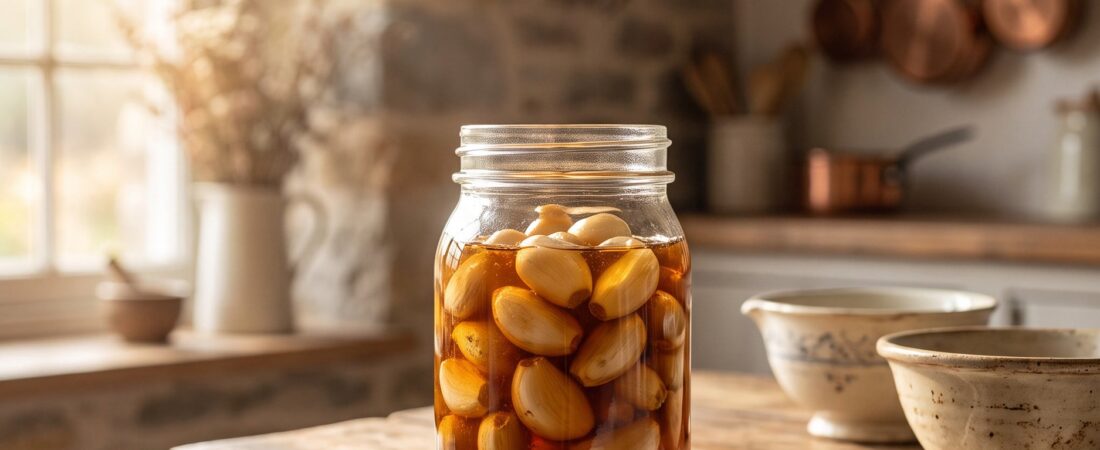 Preserved Garlic in Honey