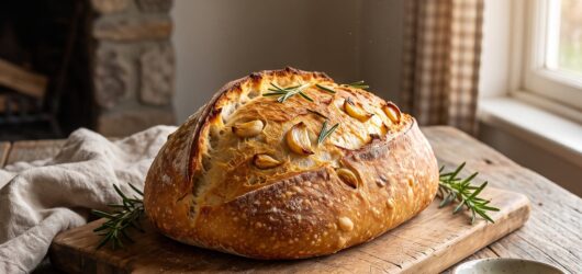 Roasted Garlic and Rosemary Sourdough
