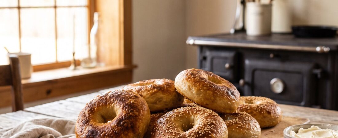 Sourdough Bagels