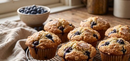 Sourdough Blueberry Muffins