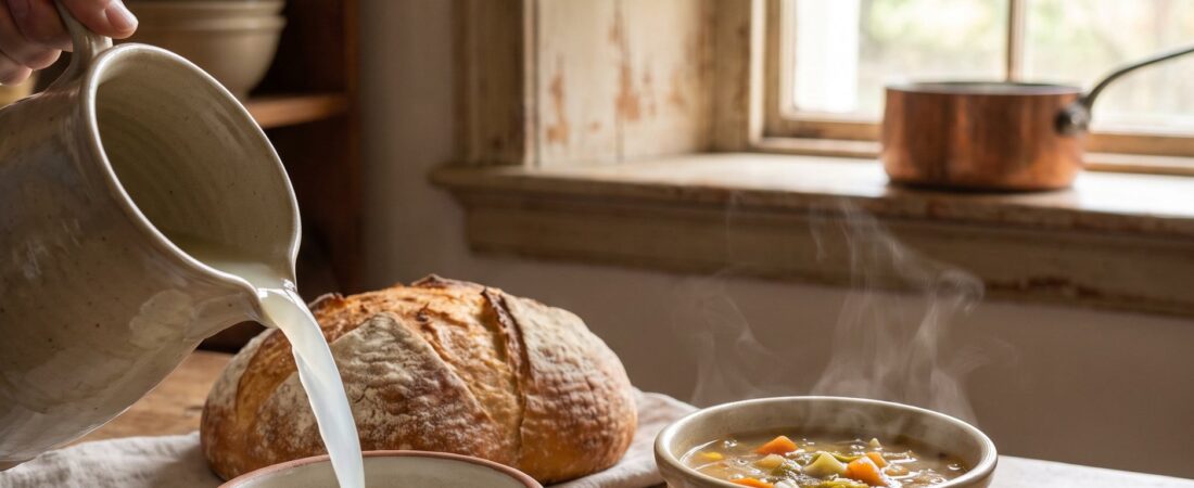 Using Whey: Bread, Soup, and the Garden
